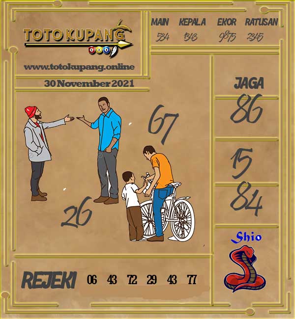 Kode Syair Togel Online Toto Kupang 30 November 2021