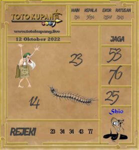 Kode Syair Togel Online Toto Kupang 12 Oktober 2022