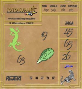 Kode Syair Togel Online Toto Kupang 3 Oktober 2022